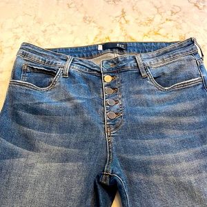 KUT High Rise Ankle Straight Leg Denim Jeans